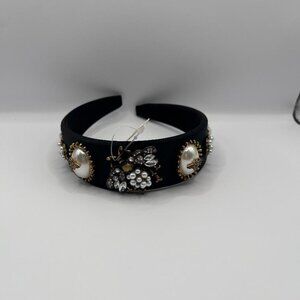 Queen Bee Design Black Extra Large Headband